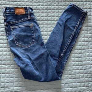 Madewell Womens Jeans 10" High-Rise Skinny Size 25 Blue Dark Stretch - (J2125C)